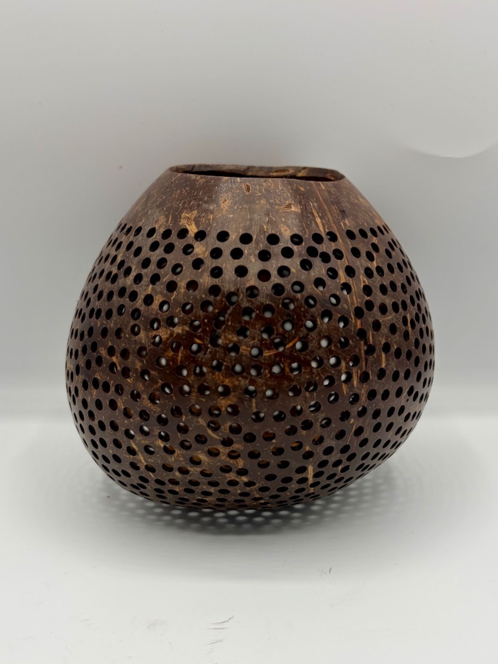 Hand Carved Coconut Shell NWT